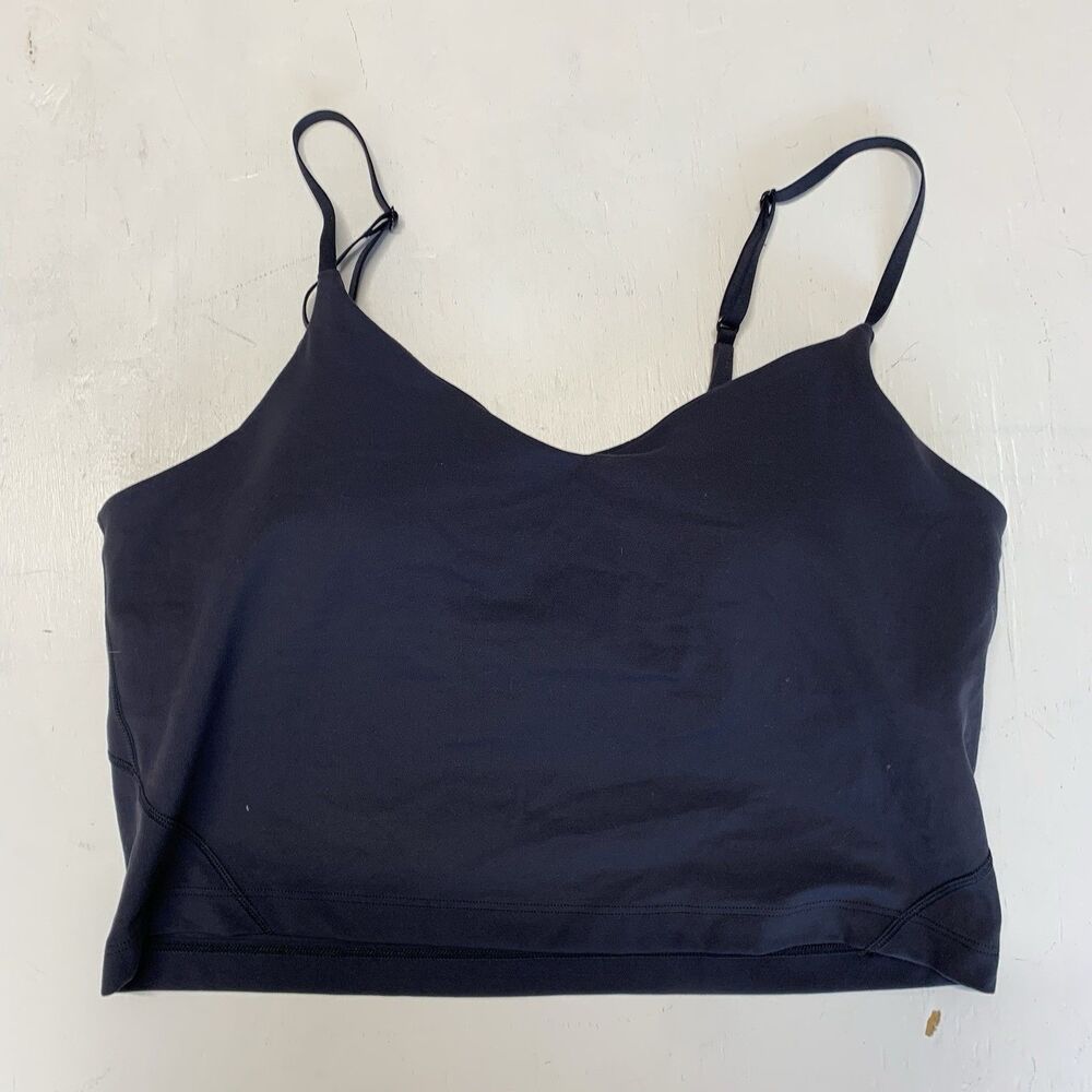 NWOT Lululemon Size 12 Align Cropped Cami Tank Top A/B Cup Black